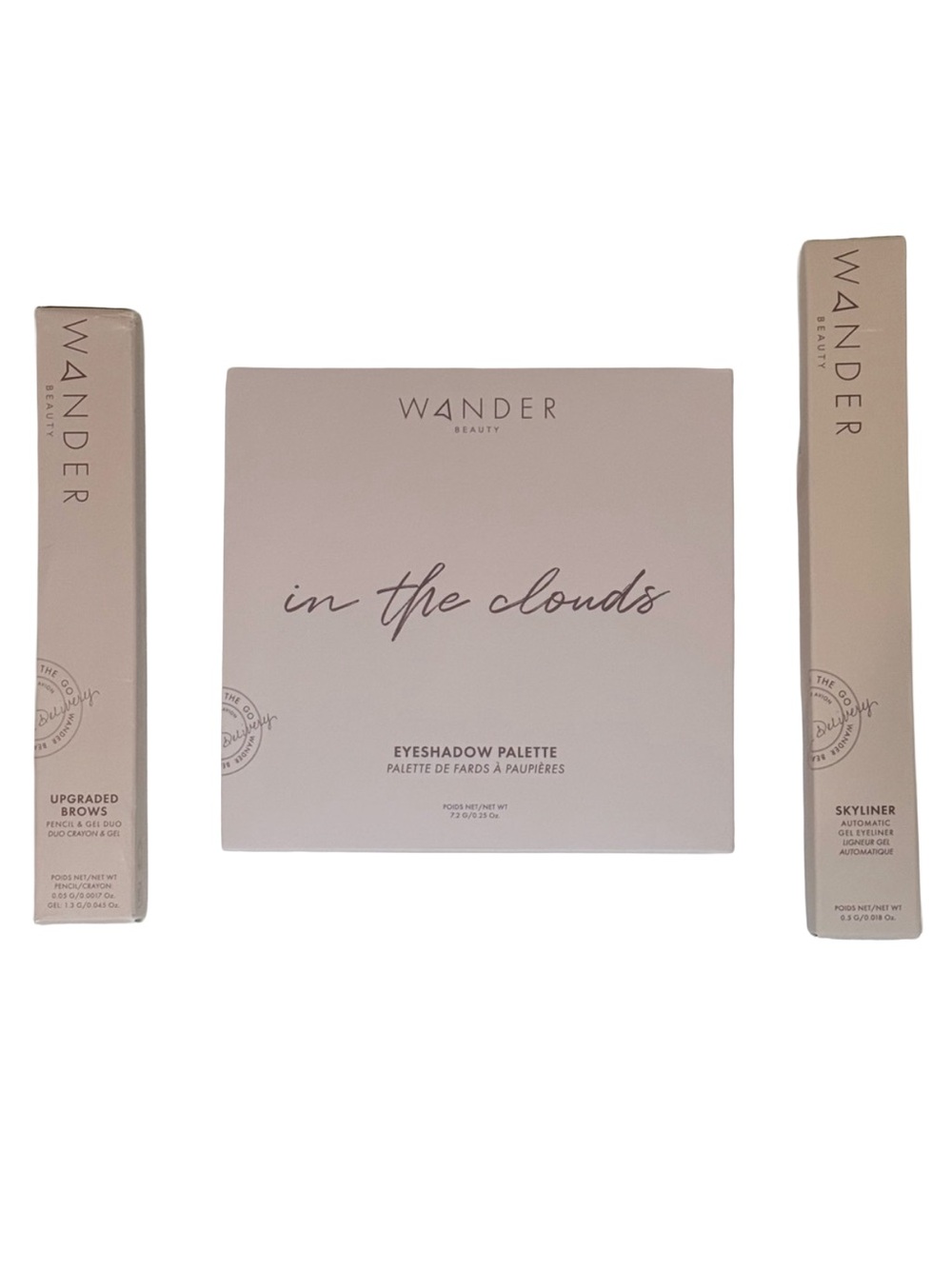 Wander Beauty 3-Piece Eye Bundle Palette Gel Liner Brows Travel NWT Clean Beauty